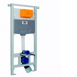 Инсталляция OLI120 ECO Sanitarblok ПНЕВМАТИКА + Панель слива  Karisma , хром гл