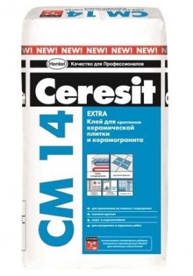 Клей для плитки СМ14 Extra Ceresit 25 кг. 